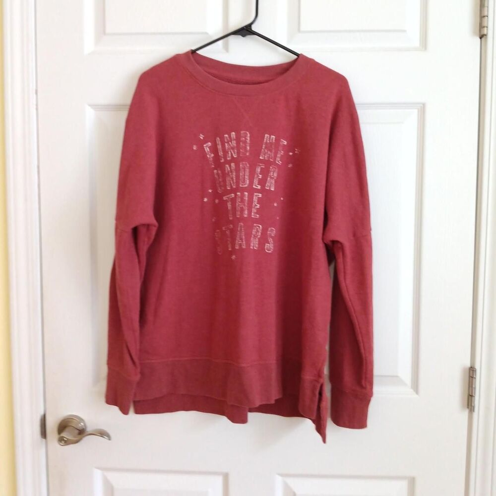 TRUE CRAFT "Find Me Under The Stars" Graphic Sweatshirt Size Large